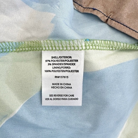 Nicole Miller Dress Womens Medium Maxi Halter Green Tropical Botanical Cocktail - Picture 5 of 6